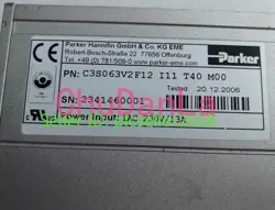 1PCS USED PARKER SERVO DRIVE C3S063V2F12 I11 T40 M00