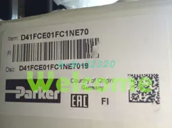 NEW PARKER D41FCE01FC1NE7019 PROPORTIONAL VALVES FAST SHIPPING (FEDEX/DHL)