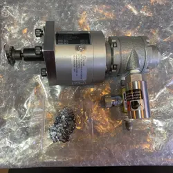 GAST AIR POWERED GEAR MOTOR 1UP-NRV-11-GR11 W/ PARKER N200B VALVE + CHAIN GEAR