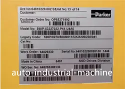 NEW IN BOX PARKER 590P-53327032-P41-U4A0 INVERTER 590P/270A
