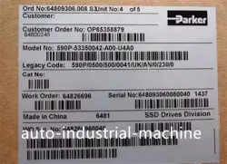 NEW IN BOX PARKER 590P-53350042-A00-U4A0 INVERTER 590P/500A
