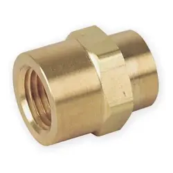 PARKER 6-6 FHC-B BRASS PIPE FITTING, FNPT X FNPT, 3/8