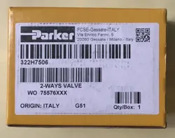 NEW PARKER 322H7506 SOLENOID VALVE