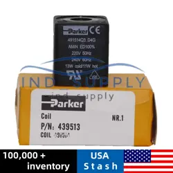 1PC NEW PARKER 491514Q3 D4G 220-240V SOLENOID VALVE COIL