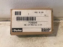 PARKER SCHRADER BELLOWS PSA0504PM5 SUBBASE MANIFOLD -4 STA., NEW