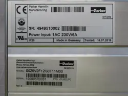 1PC NEW PARKER COMPAX3 SERVO DRIVE S025V2F12I30T11M00 DHL FREE SHIP