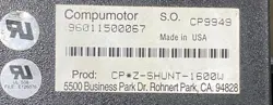 1PC NEW PARKER PARKER COMPUMOTOR CP*Z-SHUNT-1-1600W DHL FREE SHIP