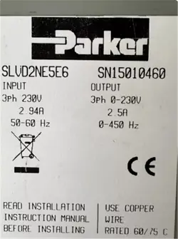1PC NEW PARKER SERVO DRIVE SLVD2NE5E6 DHL FREE SHIP