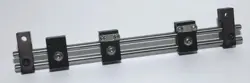 (1) PARKER LIMIT SWITCH MOUNTING RAIL, 3 SWITCH CARRIERS 8