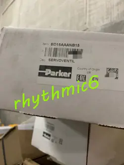 PARKER BD15AAANB15 SERVO VALVE FAST DHL ORFEDEX