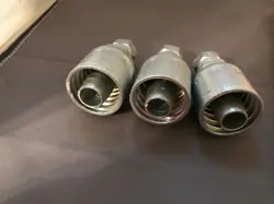 PARKER OEM HYDRAULIC HOSE FITTINGS LOT OF 3 NEW SWIVAL P43-12-R1-R2-R3-R4 OM5A
