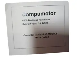 PARKER COMPUMOTOR VM25 I/O MODULE W/ CABLE NSMP