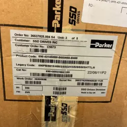 PARKER 690+0002/460/1BS VFD DRIVE 690PB/0015/400/3/0/0021/US/0/0/0/SHTTL/0
