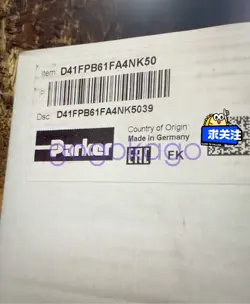 1PCS NEW PARKER D41FPE52FB4NB70 PROPORTIONAL VALVE