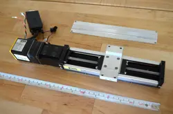 PARKER 402T02XE LINEAR BALLSCREW ACTUATOR WITH BE161CJ-NFLN NEMA16 SERVO MOTOR
