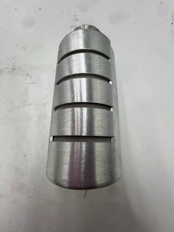 PARKER 1 MALE MUFFLER ALUMINUM EXHAUST SILENCER ES100MC,  2.01