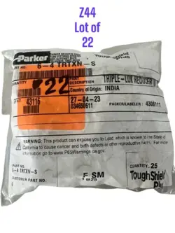 PARKER 6-4 TRTXN-S TUBE END REDUCER W NUT - LOT OF 22 FREE SHIPPING