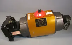 FLOWSERVE 25E39SWZ PNEUMATIC ACTUATOR 120 A W/ LIMIT SWITCH & PARKER SOLENOID