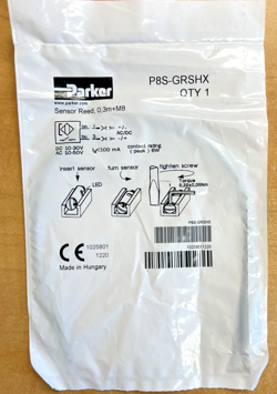 PARKER P8S-GRSHX SENSOR REED 0.3M  M8   ***BRAND NEW IN BAG***