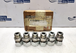 PARKER 8-6-F50X-SS STRAIGHT MALE CONNECTOR 15MM X 1/2