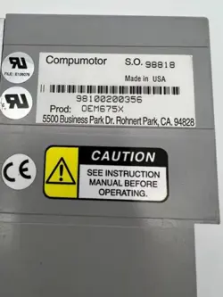 COMPUMOTOR OEM675X MICROSTEPPING