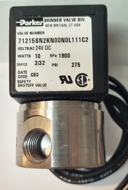 NEW PARKER 71215SN2KN00N0L111C2 24V SOLENOID VALVE 1/4