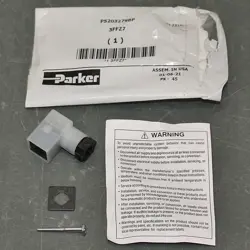 PARKER DIN TYPE A CONNECTOR PS203279BP, 30MM SOLENOID COIL WIRE PLUG, INDICATING