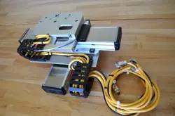 PARKER 404LXR LINEAR SERVO MOTOR ACTUATOR XY STAGE W/ RENISHAW ENCODERS   CABLES