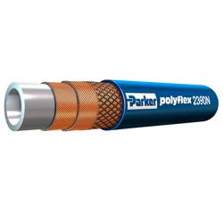 PARKER POLYFLEX 2390N-04V12 HIGH PRESSURE HYDRAULIC HOSE ASSEMBLY, 1/4