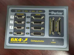 PARKER 6K4-NK 4-AXIS SERVO/STEPPER MOTION CONTROLLER WITH CABLES
