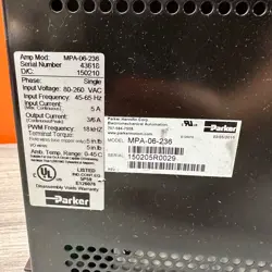 PARKER MPA-06-236 SINGLE PHASE BRUSHLESS SERVO DRIVE CONTROLLER - 2015