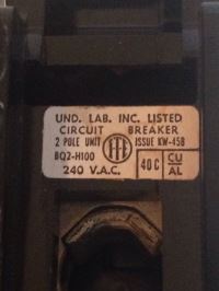 Image 6 of 100 amp main breaker ITE Siemens lug type, EQ-B, BQ2-H100