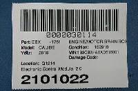 Image 7 of 07-10 DODGE CALIBER 2.0L AUTO ECM ECU ENGINE CONTROL MODULE UNIT OEM A2C53319906
