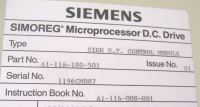 Image 10 of SIEMENS SIMOREG  DC DRIVE  A1-116-180-501  A1-116-101-501   60 Day Warranty!
