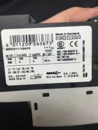 Image 6 of SIEMENS 3RV1011-1GA10 STARTER MOTOR PROTECTOR 4.5-6.3AMP 3POLE Used