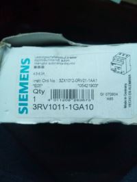 Image 1 of Siemens 3RV1011-1GA10 3-Pole Circuit Breaker, 4.5A-6.3A Range, 400/690V - NEW