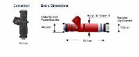 Image 3 of Siemens Deka V 80lb/hr Fuel Injectors EV1 Short 48mm A2C32624700 Set (6)