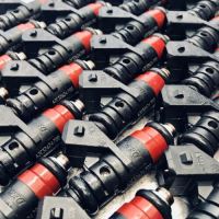Image 1 of Set (8) Siemens Deka V 80lb hr Fuel Injectors EV1 Short 48mm A2C32624700 LS3 LS7