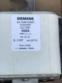 Image 3 of SIEMENS  A1103012027 SITOR FUSE 500A