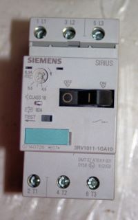 Image 2 of Siemens 3RV1011-1GA10 Adjustable Manual Motor Starter 4.5 to 6.3 Amp