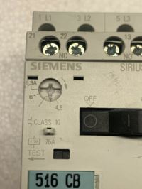 Image 3 of SIEMENS 3R Motor Starter 3RV1011-1GA10 (4.5-6.3A) *WARRANTY* #MULTIPLE IN STOCK