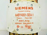 Image 4 of MO-3675, SIEMENS A4BY4001-SEA-1 FUSE - CURRENT LIMITING. 4001A. 600 VAC.