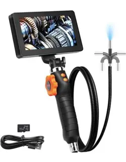 VEVOR ARTICULATING BORESCOPE CAMERA WITH LIGHT, TWO-WAY  ENDOSCOPE IPS 1080P