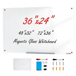 VEVOR MAGNETIC GLASS WHITEBOARD DRY-ERASE BOARD 36