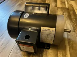 CUILVU 1 HP AIR COMPRESSOR ELECTRIC MOTOR FRAME 56C 60HZ CW/CCW 3450 RPM