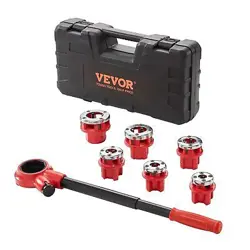 VEVOR RATCHET PIPE THREADER KIT, 1/4