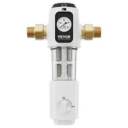 VEVOR SPIN DOWN FILTER, 40 MICRON WHOLE HOUSE SEDIMENT FILTER FOR WELL WATER, 3