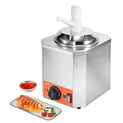 VEVOR ELECTRIC CHEESE DISPENSER 2.3QT NACHO CHEESE WARMER PUMP CONDIMENT MELTER