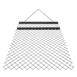 4'' X 5'' FT DRAG HARROW, ATV CHAIN HARROW, STEEL UTV TRACTOR FIELD DRAG MAT