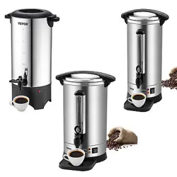 VEVOR COMMERCIAL COFFEE URN STAINLESS STEEL COFFEE DISPENSER FAST BREW 50-110CUP